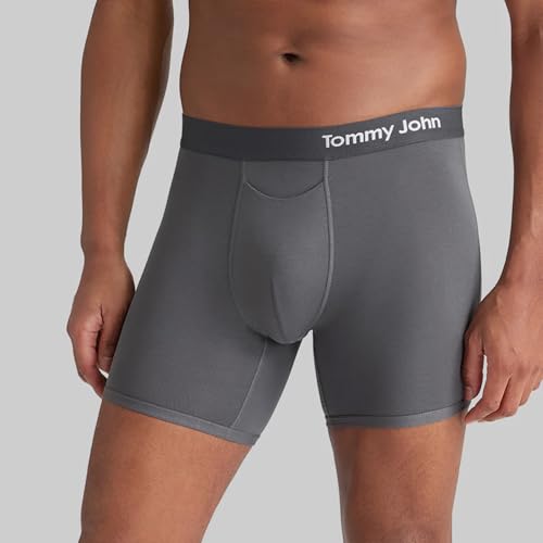 Tommy John Men’s Trunk 6" Underwear - Supima Cool Cotton Boxers with Supportive Contour Pouch - Cool, Dry Pima Cotton Blend2