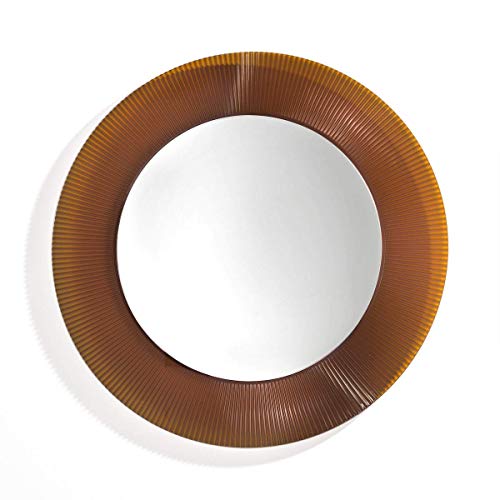 Kartell All Saints Specchio, Ambra, Trasparente, Senza LED