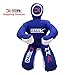 DALLX MMA Grappling Dummy BBJ Wrestling Brazilian Jiu Jitsu Punching Bag Judo Karate Throwing Boxing Fighting Dummy Self Defense Sitting Position – UNFILLED (Blue White, 4FT)