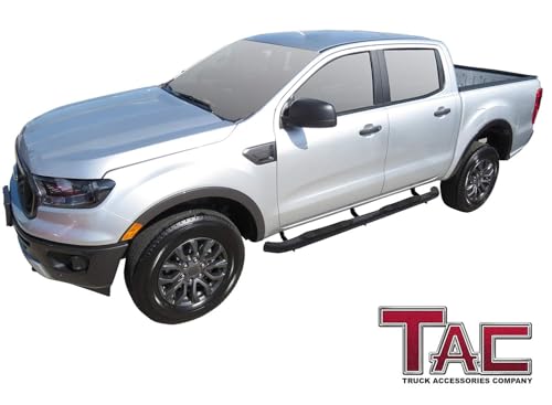 Estribos laterales 3" para Ford Ranger 2019-2023 negro textura miniatura 3