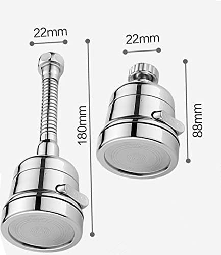 Miniatura 2 de Grifo de cocina, accesorio de cabezal de rociador giratorio de 360, cabezal de grifo de cocina de alta presión, fácil de lavar platos, lavar