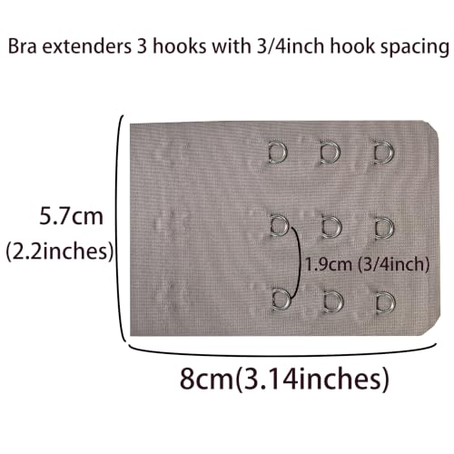 Image of SAMGU Women's Bra Extenders 2 Hook /3 Hook /4 Hook /5 Hook /6 Hook Soft Stretchy