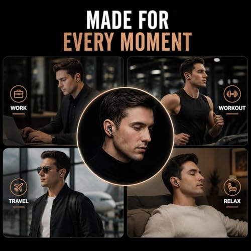 Image of Ear Buds Wireless, Earbuds, Bluetooth Earphones Wireless 5.4v, 50H Playtime