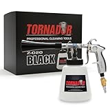 Tornador Black Z-020 Car Detailing Tool Includes 32oz Reservoir | Professional High-Pressure Cleaning Gun for Auto Interiors | Adjustable Air Regulator | Low Noise & Air Consumption | Durable Design