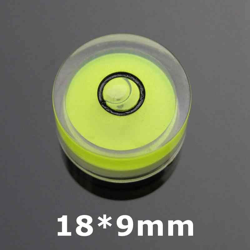 10 Pieces/Batch Spirit Level Bubble Tube Circular Measuring Instrument(18 * 9mm)