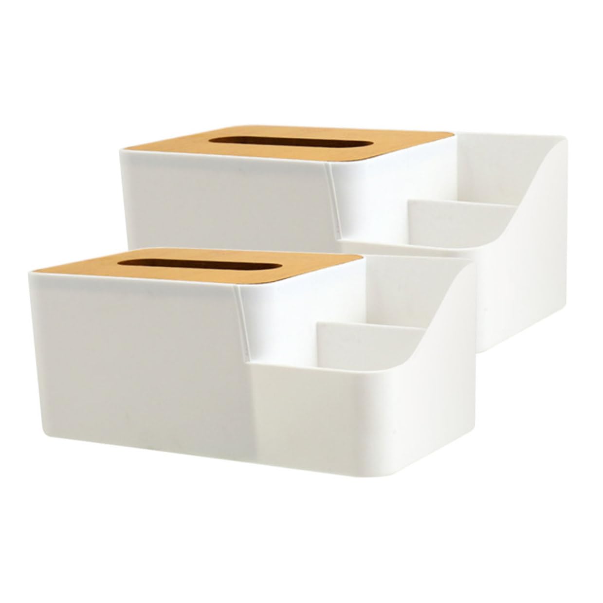 Boîte de rangement pour mouchoirs en lot de 2 distributeurs de serviettes de table