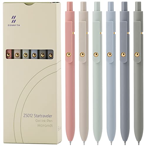 Ddaowanx Gel Pens 6 Pcs 0.5mm Quick Dry Black Ink