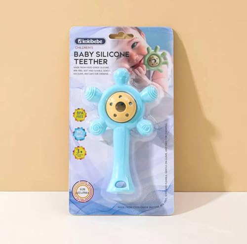 Brosse à dents de dentition en silicone pour apaiser les poussées dentaires de bébé