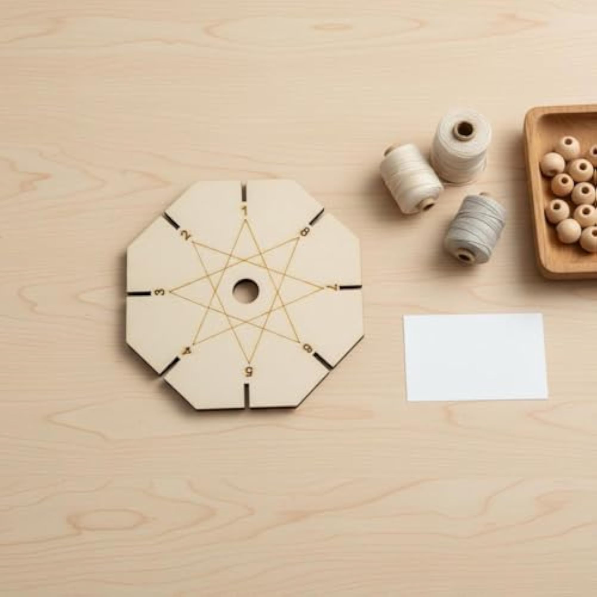 10CM Wooden Braiding Disc Plate for Crafters