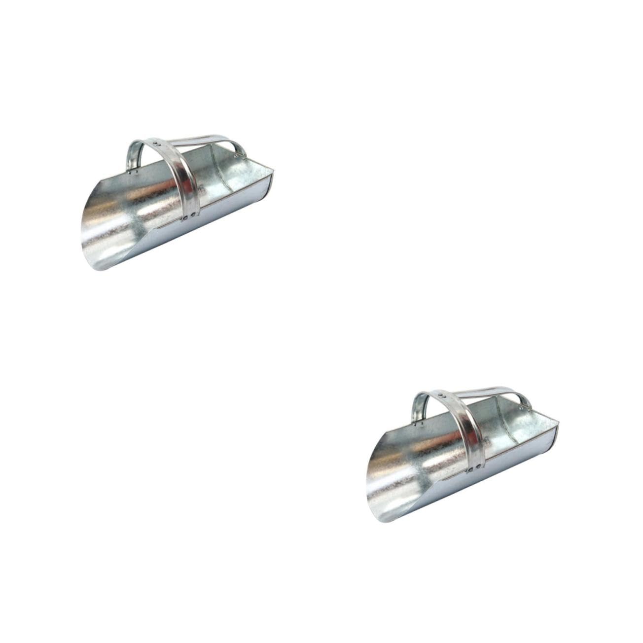 Mikikit 2 Pcs Ergonomic Hand Scoop Litter Scooper for Pet Feeding Smooth Surface for Easy Use