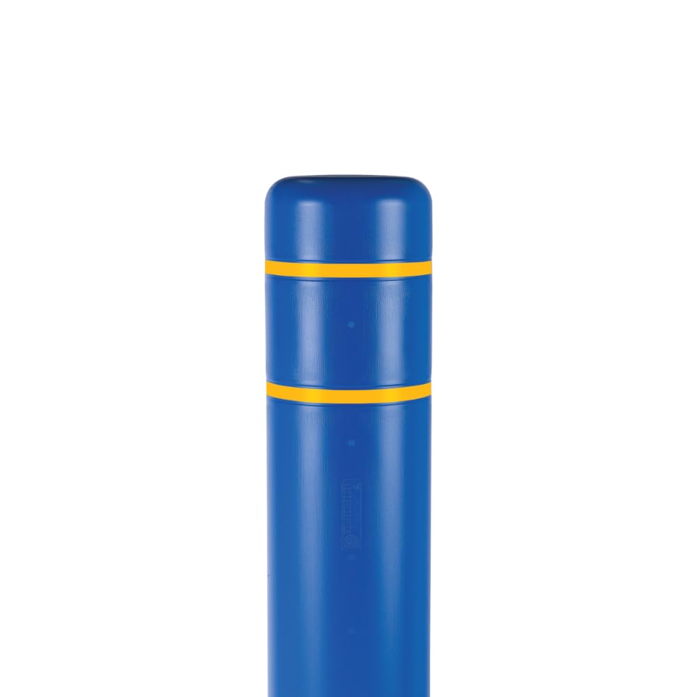 d 8" x 52" Bollard Cover Blue - (Blue Yellow Tape) by Innoplast – Blue Yellow Tape, Model BC852BY