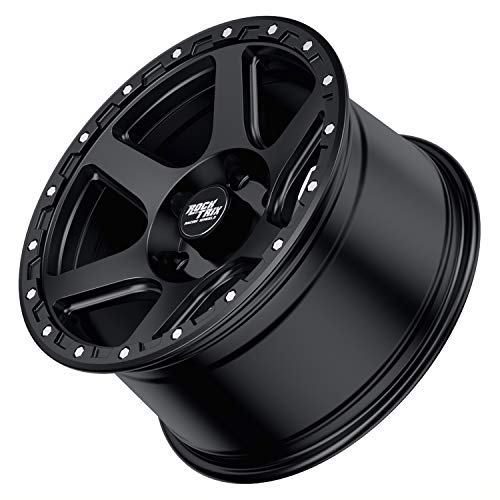 Rocktrix Rt112 17 Inch Wheel Compatible With 2009-2023 Ford F150 17X9 6X135 Wheels (-12Mm Offset, 4.5In Backspace) 87.1Mm Bore, Black Wheels, Also Fits 2022+ Bronco Raptor Rims #TOP6