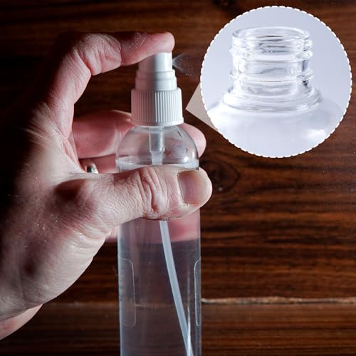 8 Pcs Spray Tops for Bottles, Plastic Spray Tops for Bottles, Spray Bottle Top Replacement, Sprays Nozzle for Bottle (White, 24/410 Cap Size)4