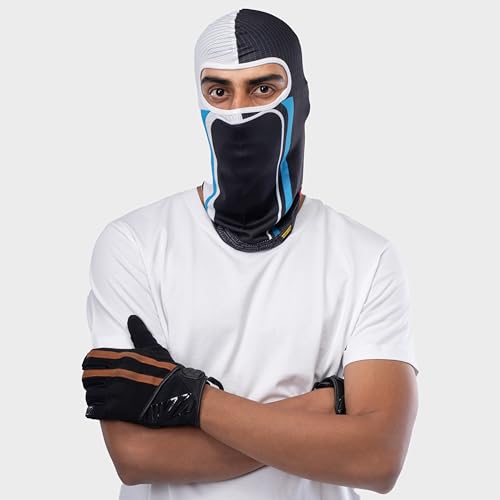 Image of TIIVRA Neo Classic Slash-Cut Balaclava for Bikers, Full Face Mask for Riding, Cycling,Sun & Dust Protection Helmet Mask for Men Women