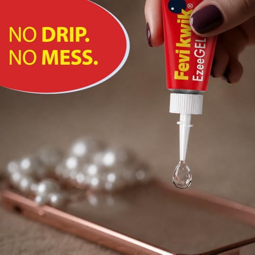 Image of Fevikwik Gel One Drop Instant Adhesive | Multipurpose Gel | Easy to Use | Ideal for Art & Craft | Can be used on variety of surfaces | Create, Make, Decorate | 3g, Pack of 8