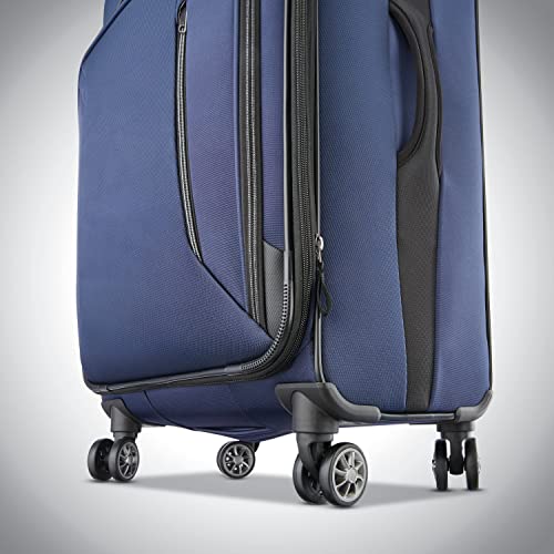 American Tourister Zoom Softside Luggage With Spinner Wheels (Navy, Carry-On 21-Inch) #TOP3