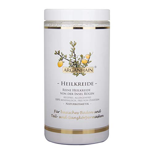 Preisvergleich Produktbild HOCHQUALITATIV ARGANHAIN Reine Heilkreide von der Insel Rügen (400g) - ICADA-zertifizierte Naturkosmetik