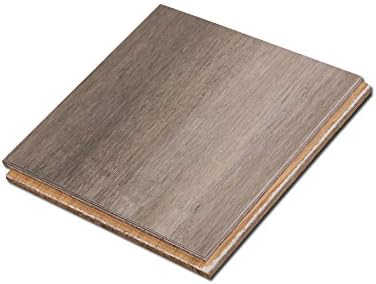 Cali Bamboo - Solid Wide T&G Bamboo Flooring, Catalina Gray, Heavy Distressed - Sample Size 8" L x 5 3/8" W x 9/16" H
