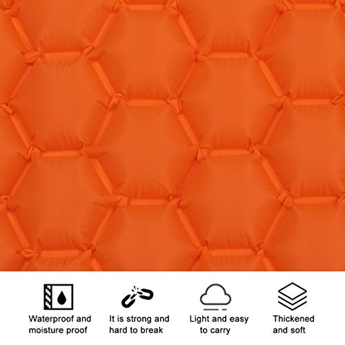 Colchão de ar inflável portátil para acampamento BESPORTBLE, tapete de barraca para caminhadas, viag