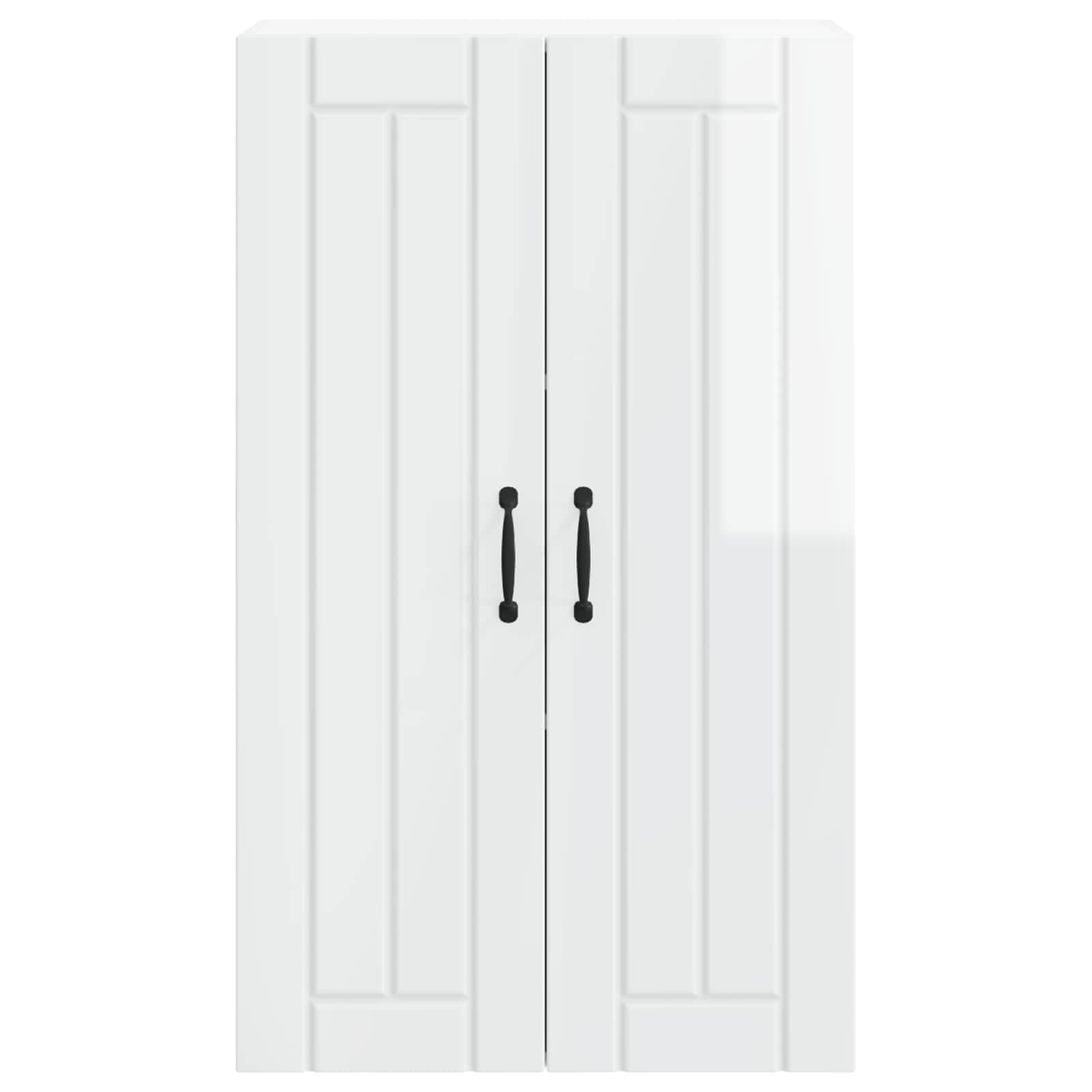 Fengshui Enrouleur de vaisselle en bois blanc brillant 100 cm