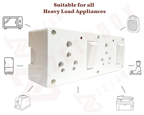 Image of ConaSmyle Super Gold 2+2 16Amp Switch Socket Combined Box with LED Indicator