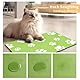 JanYoo Napfunterlage Katzen Futternapf Unterlage 50x35cm, wasserdichte Haustier Futtermatten rutschfeste Unterlage Katzennapf Fressnapf Futtermatte Katzenfutter Futternapf Matte(GrasGrün)