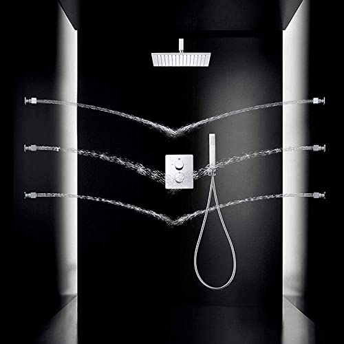 Ensemble de douche avec spray de massage 6 côtés et pression - 6