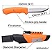 Morakniv Stainless Steel Fixed-Blade Bushcraft Survival Knife with Sheath and Fire Starter, 4.3 Inch,Orange