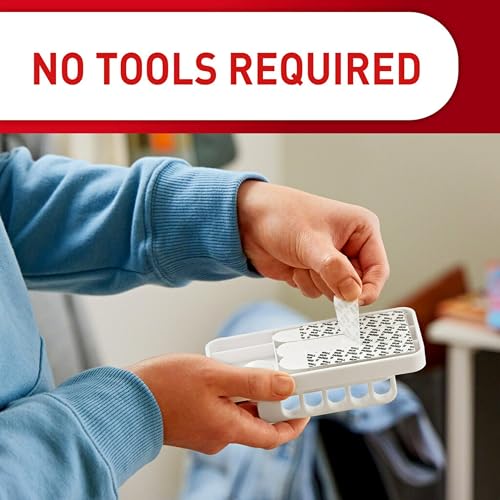 Command Folding Clothes Hanger, Holds up to 5 Hangers 7.5 lb, 1.5lbs per Rung, 1 Hook with 5 Rungs, 4 Strips, Closet Organizer, Home Organization - Image 6