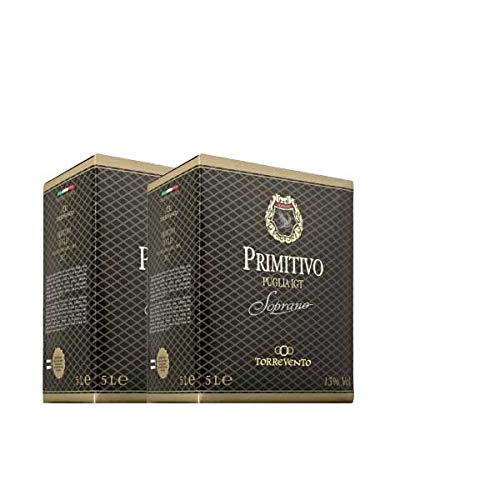 Rotwein Italien Primitivo Puglia IGT Soprano Bag in Box trocken (2x5L)