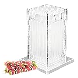 49 Holes Barbecue Meat Skewer Maker, Plastic Kebab Maker Box Kebab Kitchen Tool for BBQ Making...