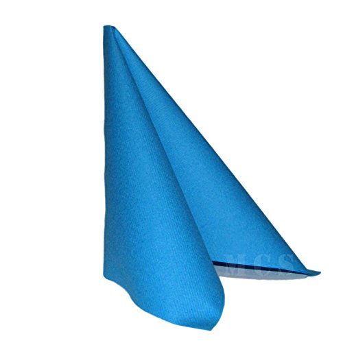 Servietten Aquablau Türkis Tischdeko Hochzeitsdeko Servietten falten 40x40cm Cover