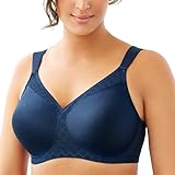 Glamorise Damen MagicLift-T-Shirt-BH, Blau (BLU), 95D (Herstellergröße:110D)