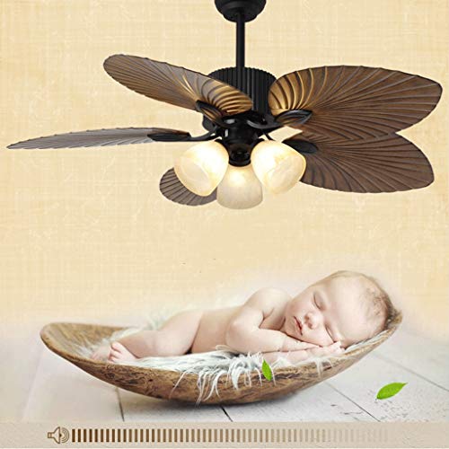 Ventilateur de plafond invisible rétro LED à conversion de fréquence pour salon - 4