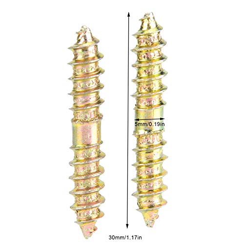 20 tornillos autorroscantes 5x30mm para madera y muebles miniatura 2