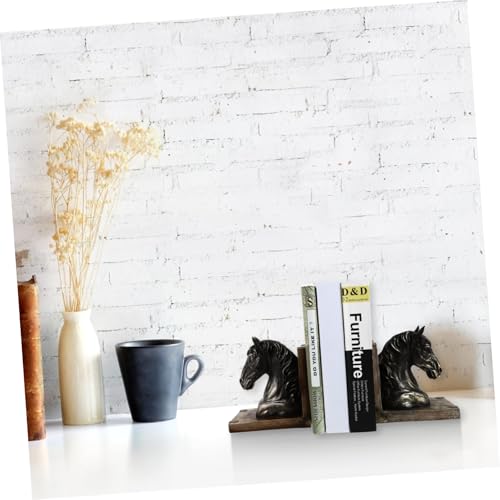 Serrage-Livres Résine Tête de Cheval Rétro Robuste Bibliothèque - 7