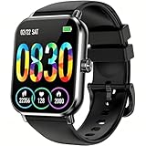 Smart Watch for Men Women, 1.83' HD Touch Screen Smartwatch with Bluetooth Call, 5 ATM Waterproof, 130+ Sport Modes Fitness Tracker Heart Rate Sleep Monitor Pedometer, Compatible with Android iPhone