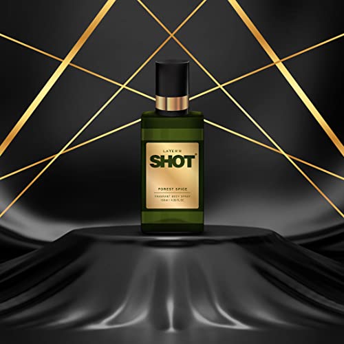 Image of Layer'r Shot Forest Spice Fragrant Body Spray For Men - 2 x 130ml Each | Long Lasting Premium Black Noir Fragrance | Perfect For Body & Clothes | Ideal For Daily Use