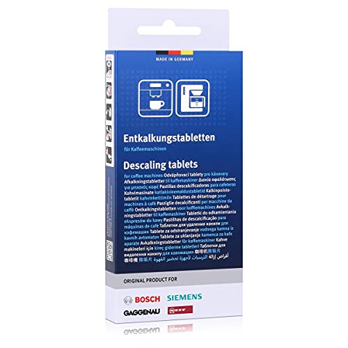 Siemens 311819 00311819 3 x kireç çözücü Tab Entkalkungstabletten Entkalkertabletten temizlik 2 in1 Calc + Protect, kısmen EQ. 5 EQ. 6 EQ. 7 EQ. 8 kahve otomatı kahve makinesi kahve makinesi