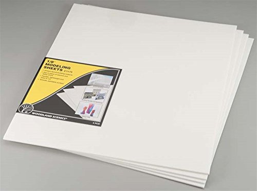 Woodland ScenicsC1175 1/8 x 16 x 18 Modeling Sheets (4)