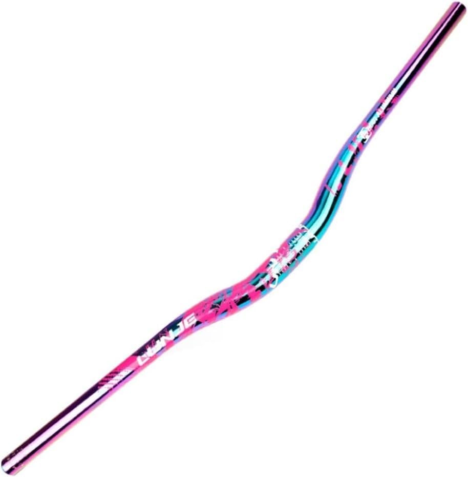 TIST Manubrio Dirt Bike Dazzle Manubrio MTB da 31,8 mm Riser MTB rialzato  da 30 mm Manubrio da Discesa Allungato in Alluminio da 780 mm (Color :  Pink, Size : 780mm) :