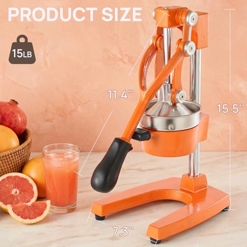 ARINOO Cast Iron Juicer, Heavy Duty Manual Citrus Juicer by ARINOO - Used condition - Image 7