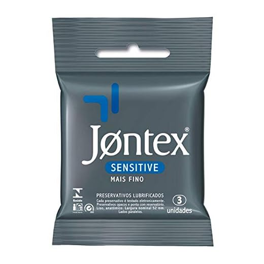 Preservativo Camisinha Jontex Sensitive 3 Unidades, Jontex, Branco, 3un