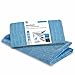 Produktbild POLYCLEAN 2x XXL Microfasertuch  Saugstarkes Trockentuch aus Microfaser (55 x 50 cm, Blau)  Küchentücher mit hoher Aufnahmekapazität inklusive 1x gratis Wäschesack  Geschirrtuch Putztücher