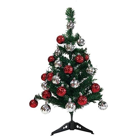 Unique Imports Artificial 2' Ft Small Charlie Pine Premium Holiday Christmas Tree - Unlit Office Tabletop Xmas Tree Cover