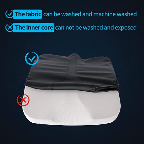 Larrous Car Seat Cushion - Comfort Memory Foam Seat Cushion For Car Seat Driver, Tailbone (Coccyx) Pain Relief Pad, Car Seat Cushions For Driving, Office Chair Cushion (Black) #TOP3