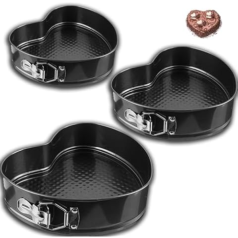 SAVOURLUXE Heart Cake Tins Set Cover
