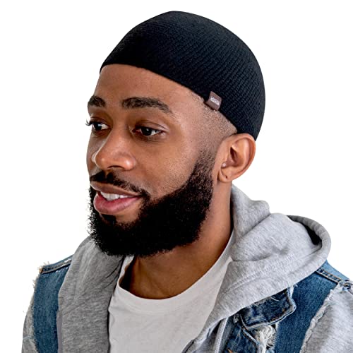 Skull Caps For Men Handmade Knit Cap With Breathable & Cooling  Bamboo Cotton | Helmet Liner Sleep Cap Kufi Hats #TOP2