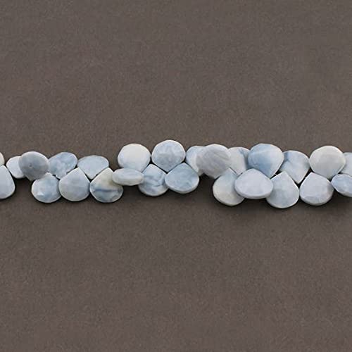 Perles en opale boulder facettées en cœur pour fabriquer un cadeau d'anniversaire