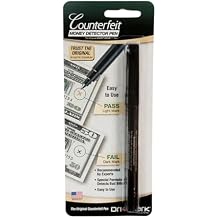 Dri Mark Counterfeit Bill Detector Marker Pen, Made in The USA, 3 Times More Ink, Pocket Size, Fake Money Checker - Money Loss Prevention Tester & Fraud Protection for U.S. Currency Pack of 1